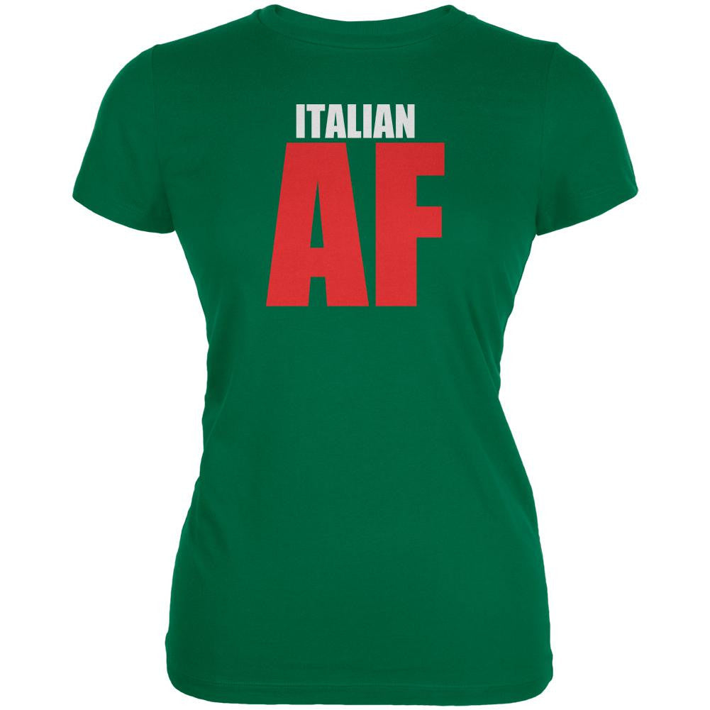 Italian AF Juniors Soft T Shirt Juniors T-Shirts Old Glory 2XL Green