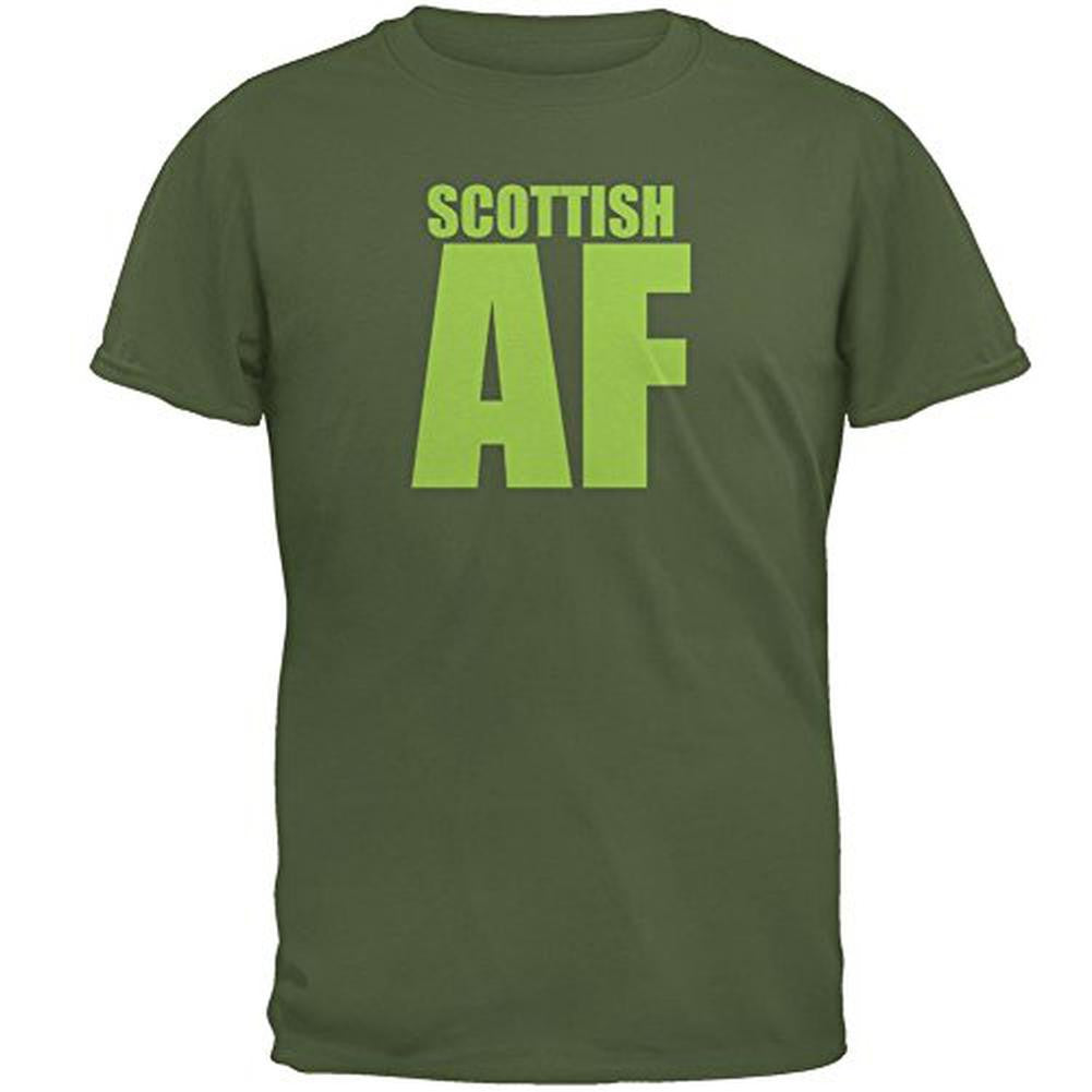 Scottish AF Mens T Shirt Men's T-Shirts Old Glory 2XL Green
