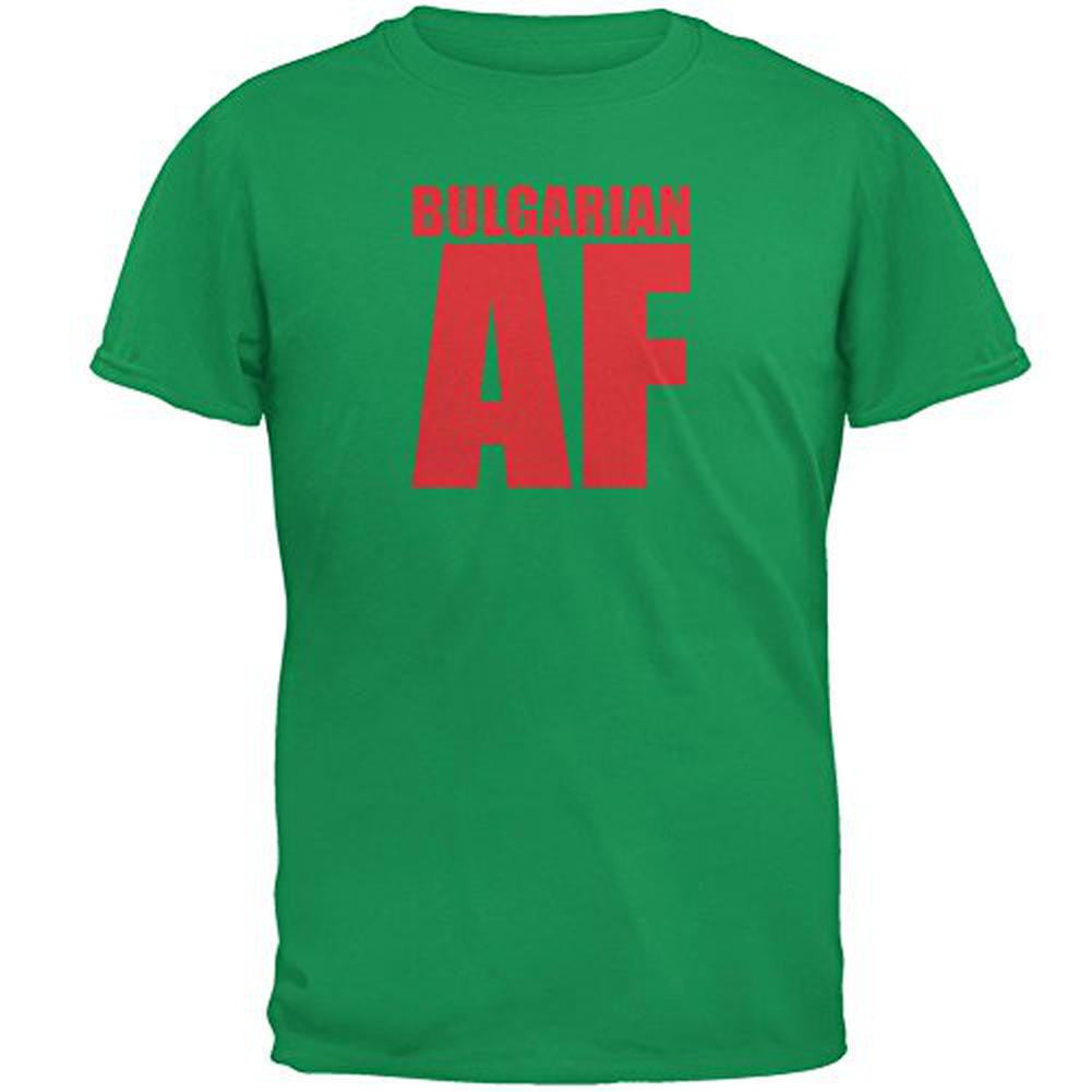 Bulgarian AF Mens T Shirt Men's T-Shirts Old Glory 2XL Green