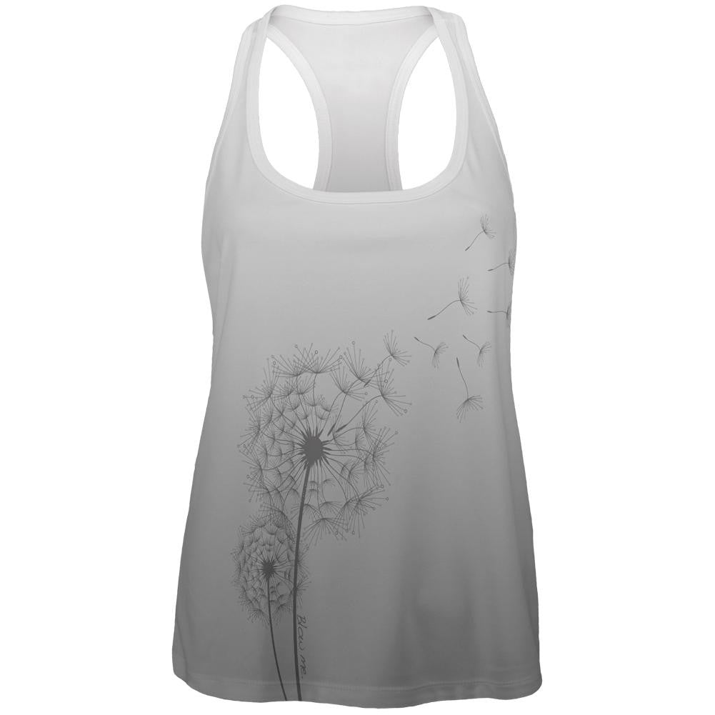 Dandelion Blow Me Funny All Over Womens Work Out Tank Top Women's Tank Tops Old Glory 2XL Multi