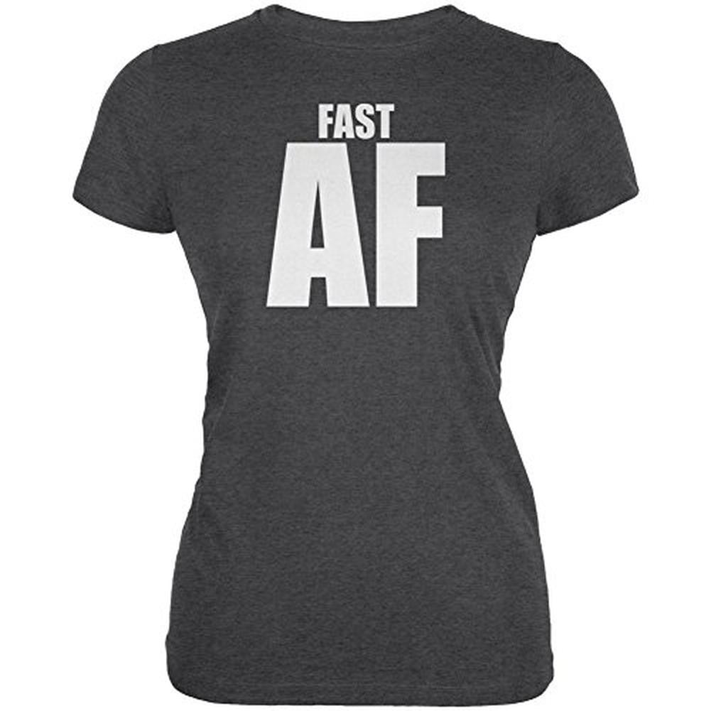 Fast AF Juniors Soft T Shirt Juniors T-Shirts Old Glory 2XL Black