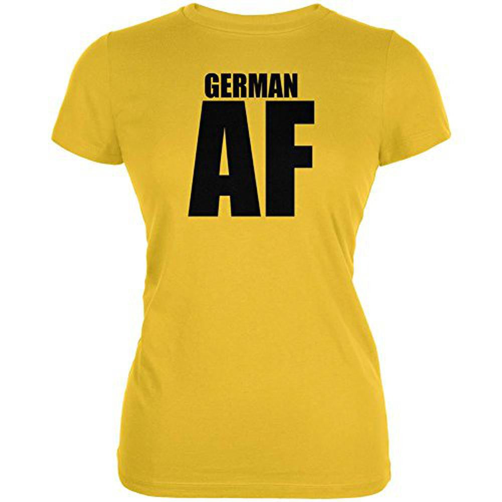 German AF Juniors Soft T Shirt Juniors T-Shirts Old Glory 2XL Yellow