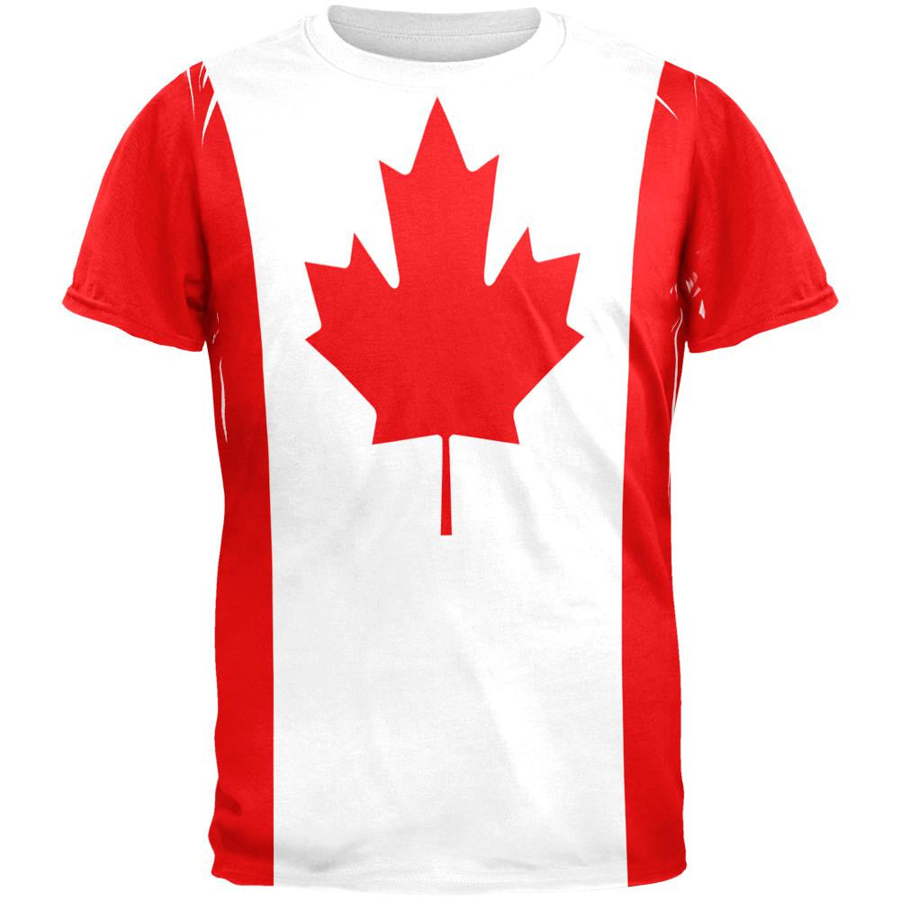 Canadian Canada Flag All Over Mens T Shirt Men's T-Shirts Old Glory 2XL Multi