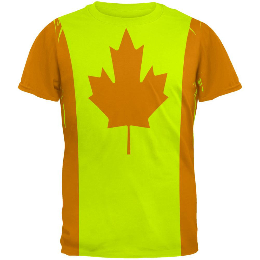 Canadian Canada Flag Mens T Shirt Men's T-Shirts Old Glory 2XL Green