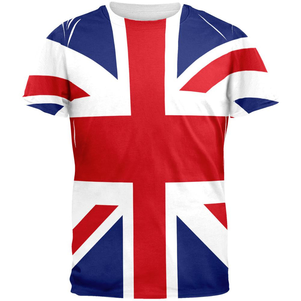 British Flag Union Jack All Over Mens T Shirt Men's T-Shirts Old Glory SM Multi