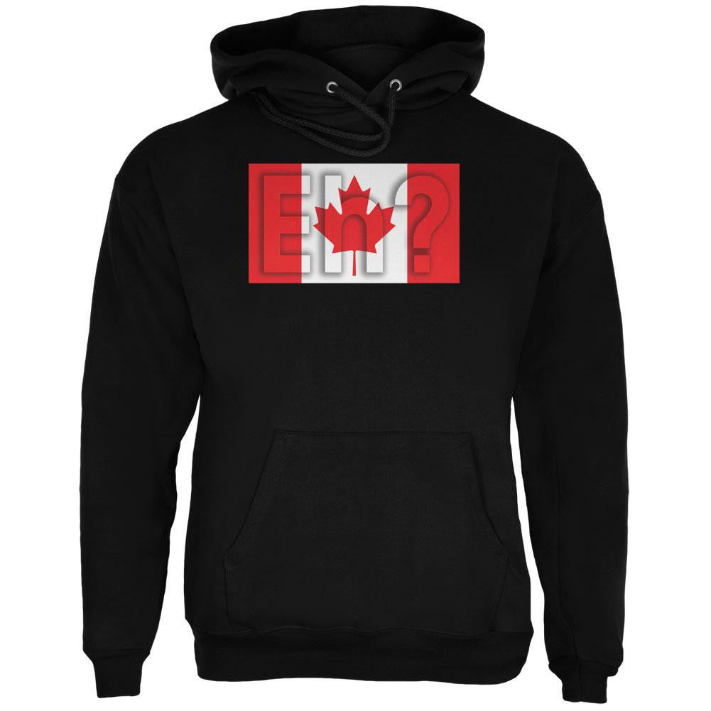 Canada Flag Canadian Eh Mens Hoodie Men's Hoodies Old Glory 2XL Black