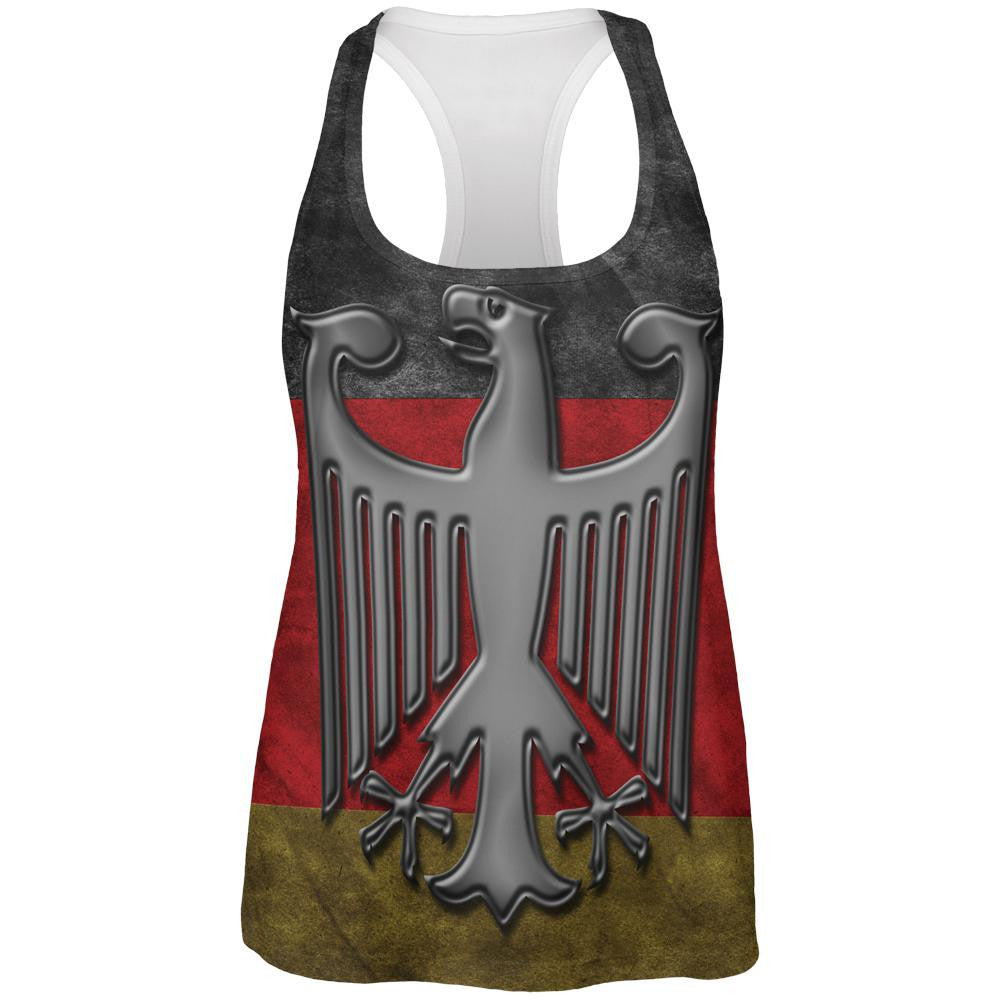 German Flag Eagle Crest All Over Womens Work Out Tank Top Women's Tank Tops Old Glory 2XL Multi