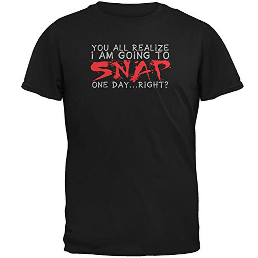 Going To Snap Mens T Shirt Men's T-Shirts Old Glory 2XL Black