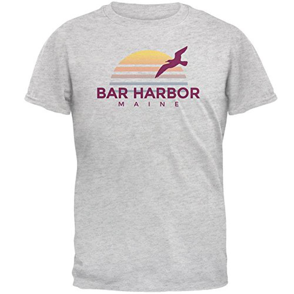 Beach Sun Bar Harbor Maine Mens T Shirt Men's T-Shirts Old Glory 2XL Grey