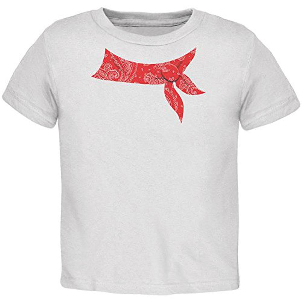 Bandana Costume Toddler T Shirt Toddler T-Shirts Old Glory 2T White