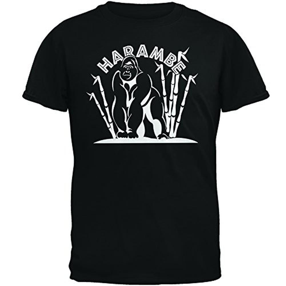 Harambe Value of Life Mens T Shirt Men's T-Shirts Old Glory 2XL Black