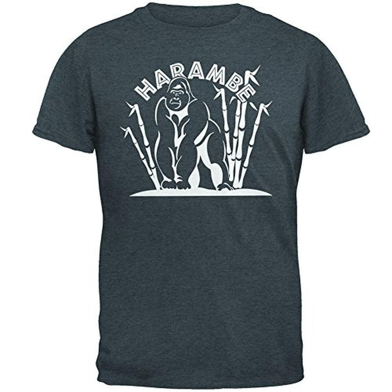 Harambe Value of Life Mens T Shirt Men's T-Shirts Old Glory 2XL Grey