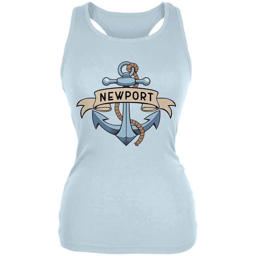 Anchor at Newport Juniors Soft Tank Top Juniors Tank Tops Old Glory 2XL Blue
