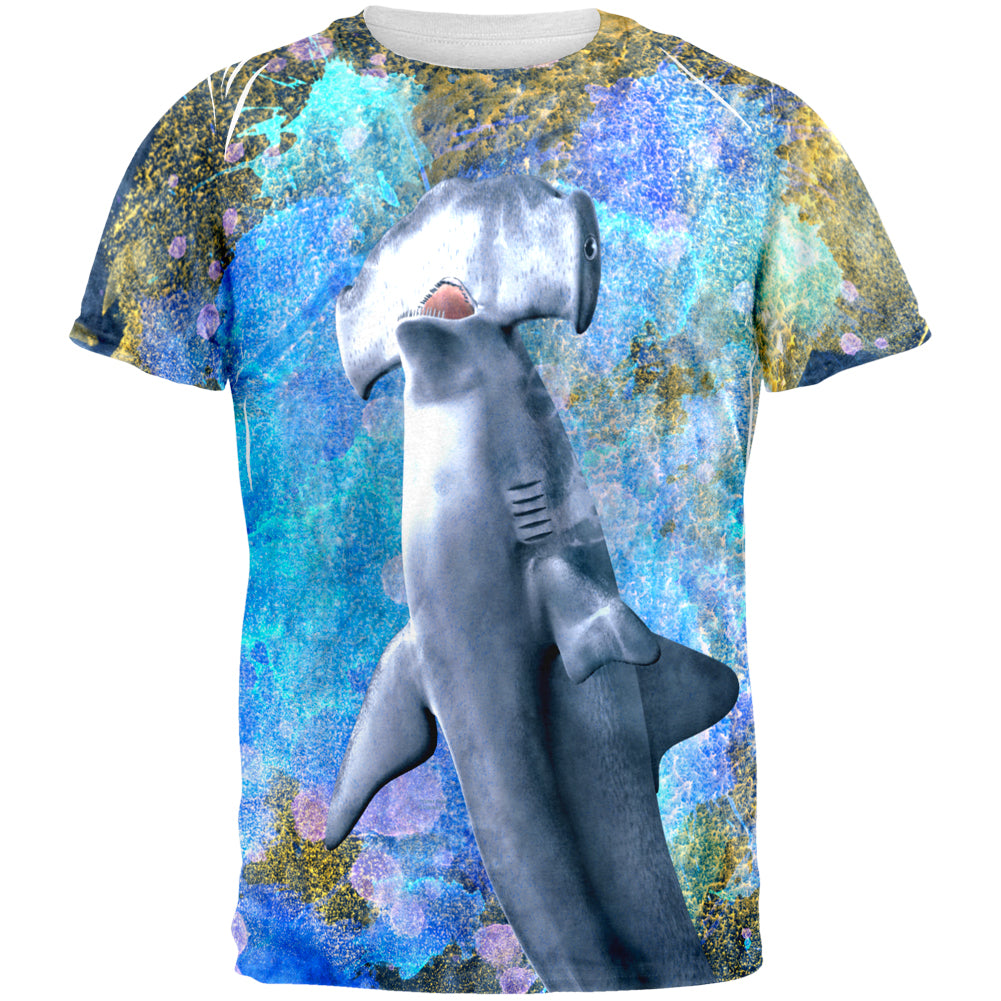Hammerhead Distressed Splatter All Over Mens T Shirt Men's T-Shirts Old Glory 2XL Multi