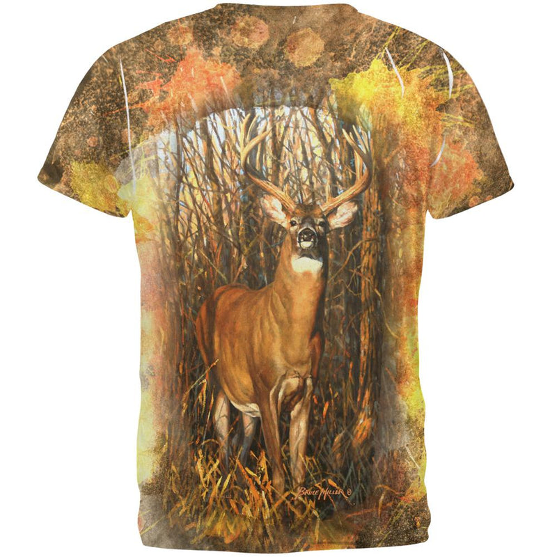 10 Point Buck Splatter All Over Mens T Shirt Men's T-Shirts Old Glory
