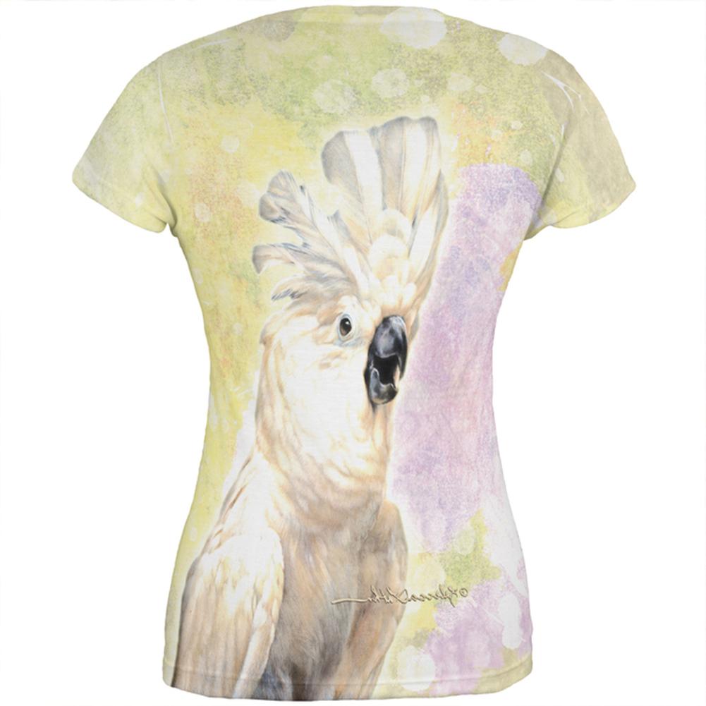 Screaming Cockatoo All Over Juniors T Shirt Juniors T-Shirts Old Glory