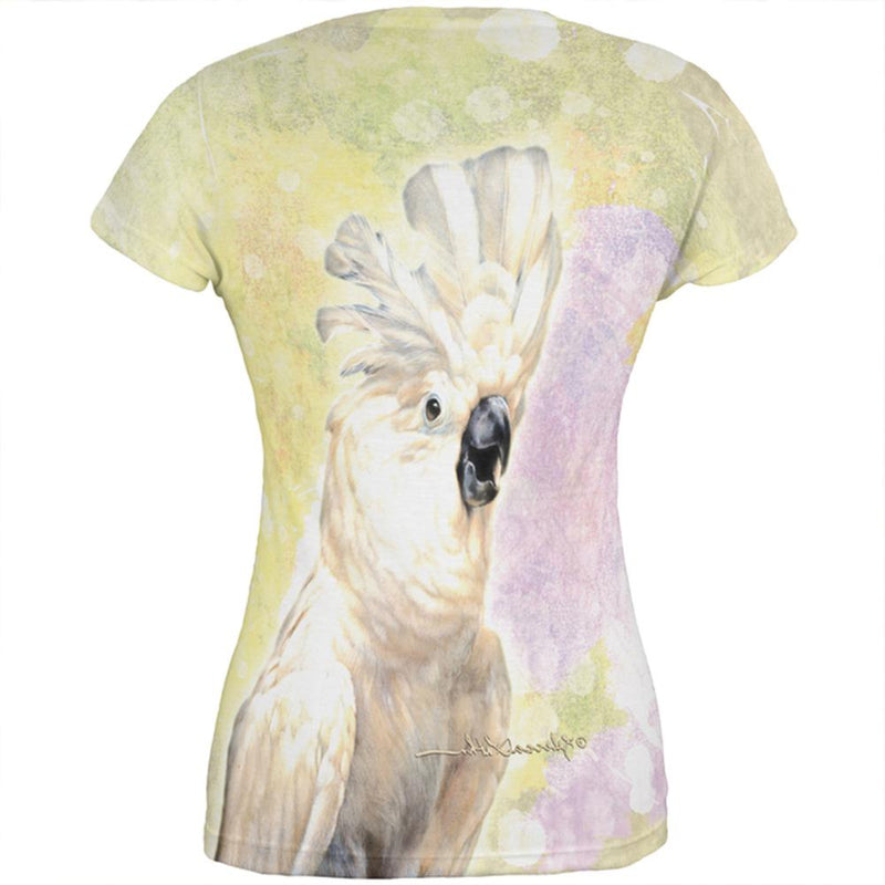 Screaming Cockatoo All Over Juniors T Shirt Juniors T-Shirts Old Glory