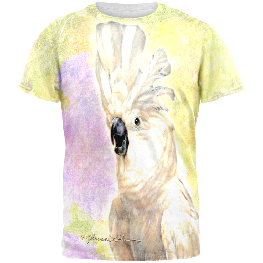 Screaming Cockatoo All Over Mens T Shirt Men's T-Shirts Old Glory 2XL Multicolored