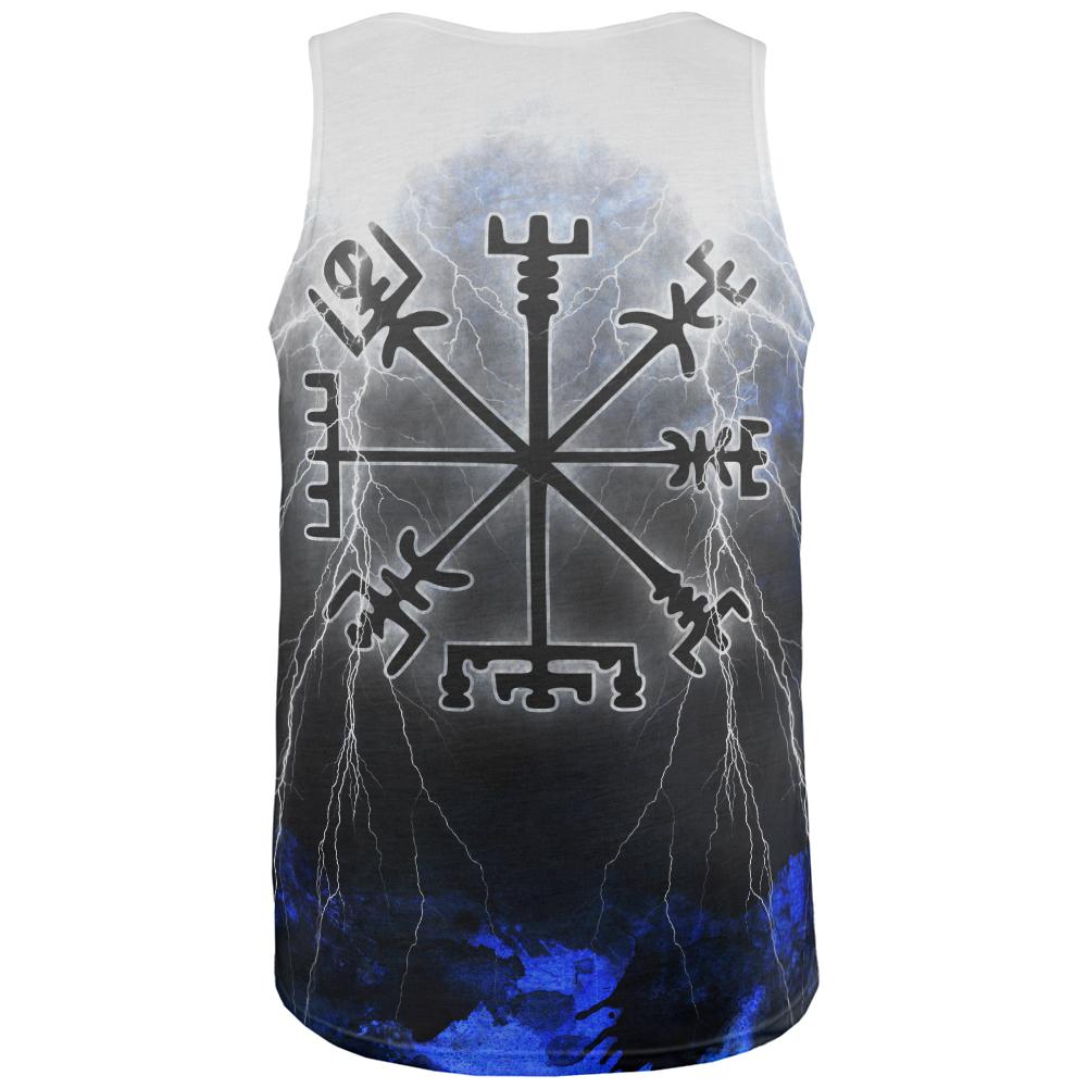 Vegvisir Nordic Viking Storm Compass All Over Mens Tank Top Men's Tank Tops Old Glory