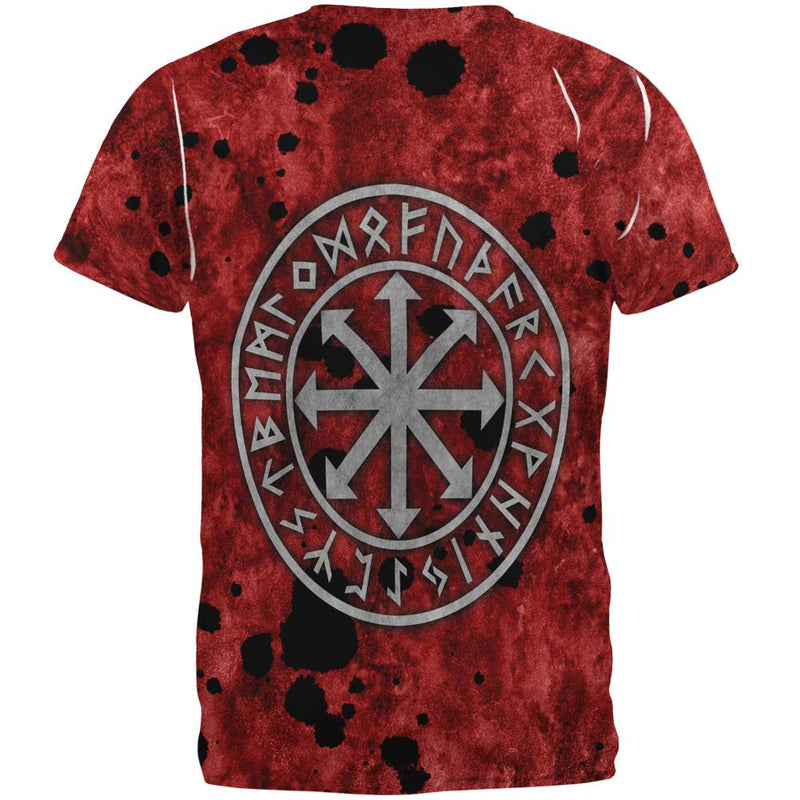 Viking Warrior Chaos Symbol All Over Mens T Shirt Men's T-Shirts Old Glory