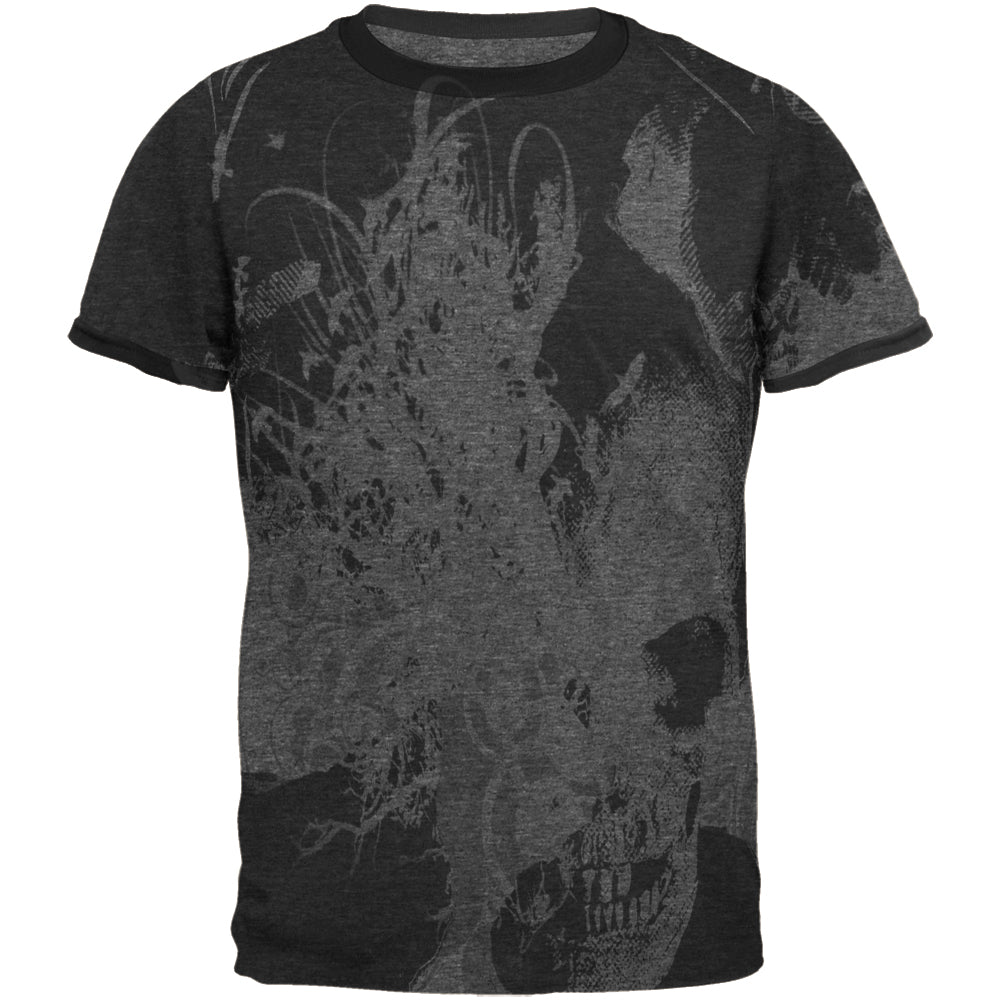Subliminal Messages Mens Ringer T Shirt Men's T-Shirts Old Glory MD Black