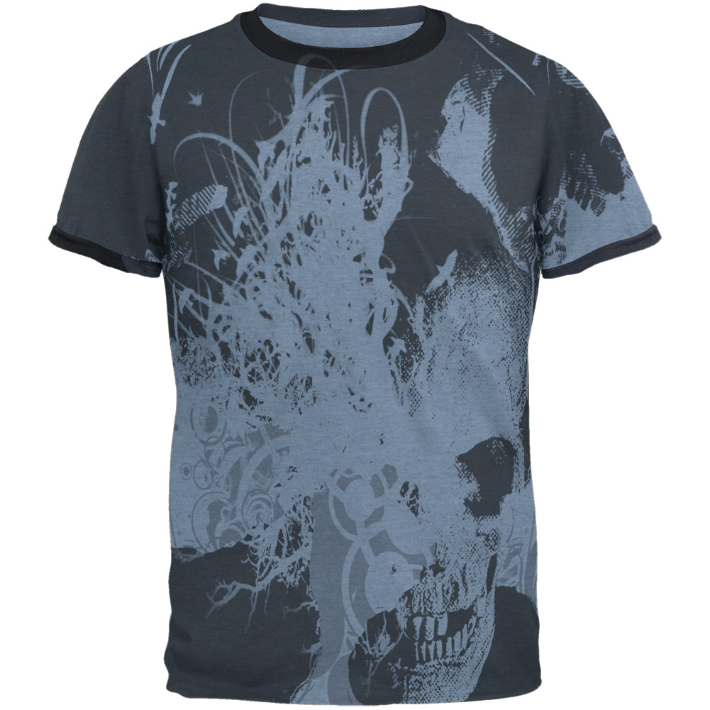 Subliminal Messages Mens Ringer T Shirt Men's T-Shirts Old Glory 2XL Blue