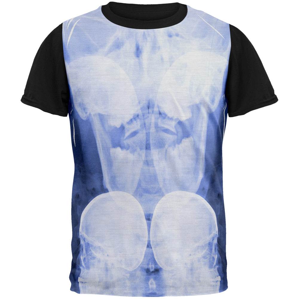 Dead Inside Skull X-Ray All Over Mens Black Back T Shirt Men's T-Shirts Old Glory SM Multi
