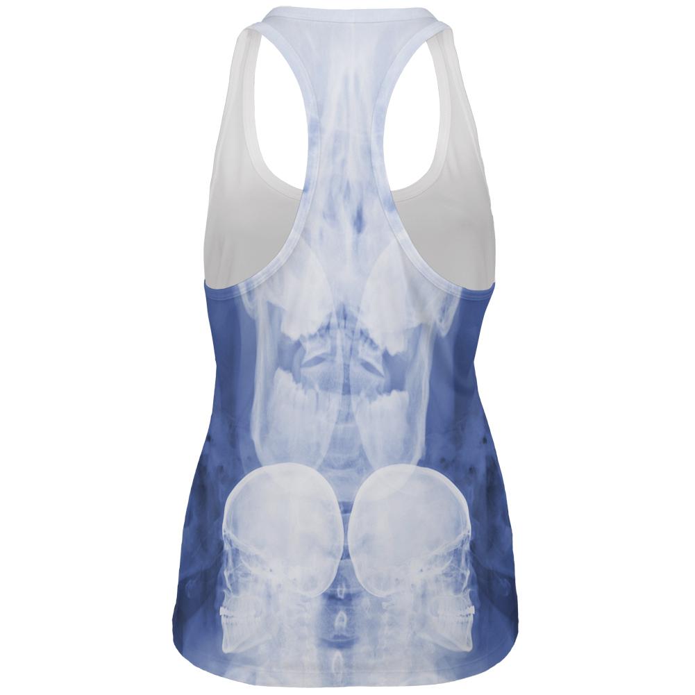 Dead Inside Skull X-Ray All Over Womens Work Out Tank Top Women's Tank Tops Old Glory