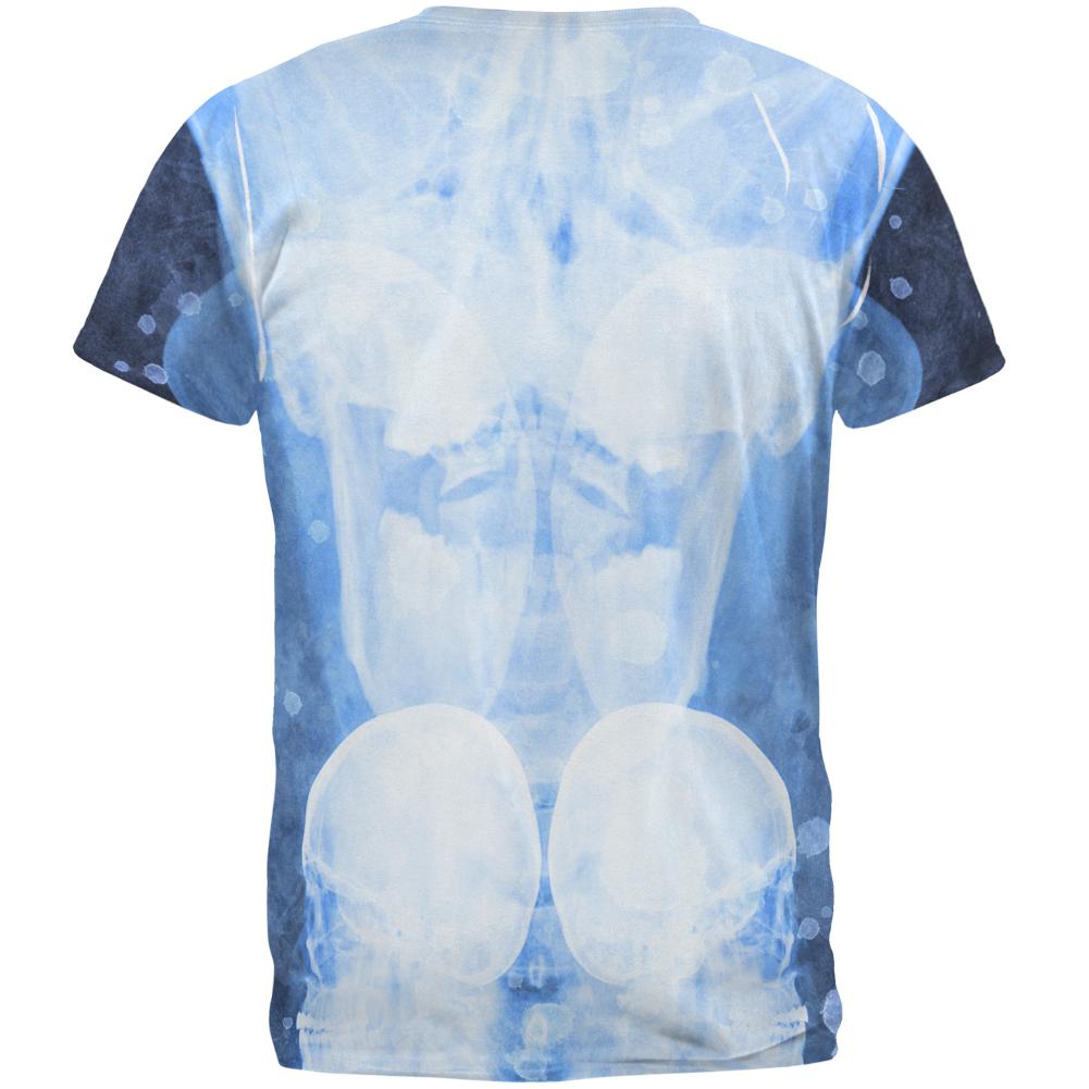 Dead Inside Skull X-Ray Splatter All Over Mens T Shirt Men's T-Shirts Old Glory