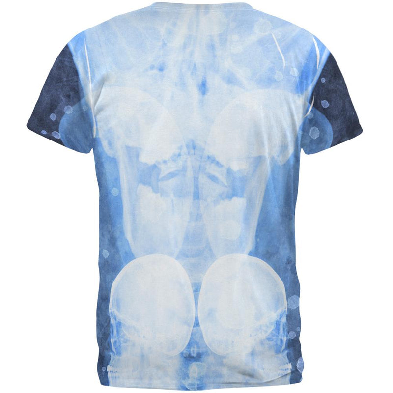 Dead Inside Skull X-Ray Splatter All Over Mens T Shirt Men's T-Shirts Old Glory