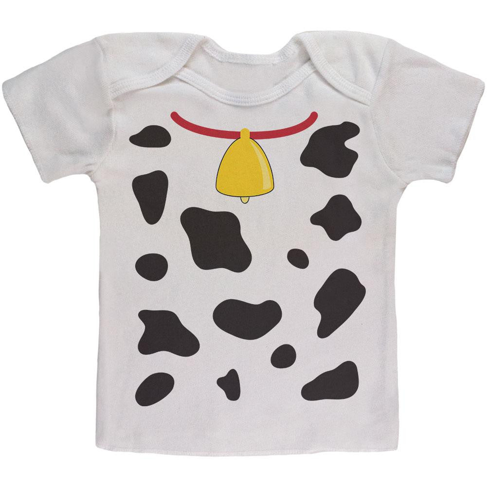 Halloween Cow Costume Baby T Shirt Infant T-Shirts Old Glory 12MO White