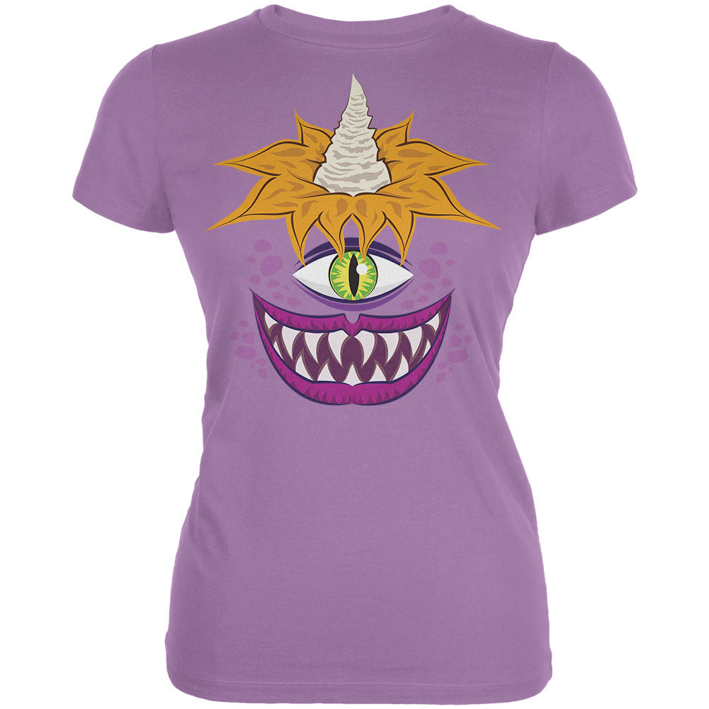 Halloween Flying Purple People Eater Juniors Soft T Shirt Juniors T-Shirts Old Glory LG Dusty Violet