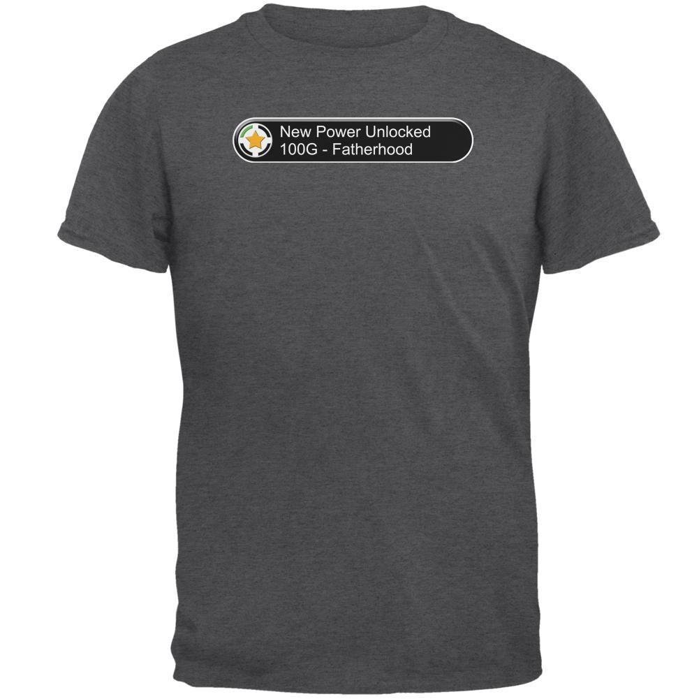 Father's Day New Power Fatherhood Funny Mens T Shirt Men's T-Shirts Old Glory 2XL Dark Heather