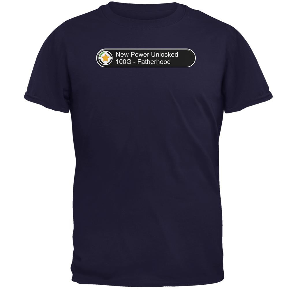 Father's Day New Power Fatherhood Funny Mens T Shirt Men's T-Shirts Old Glory 2XL Navy