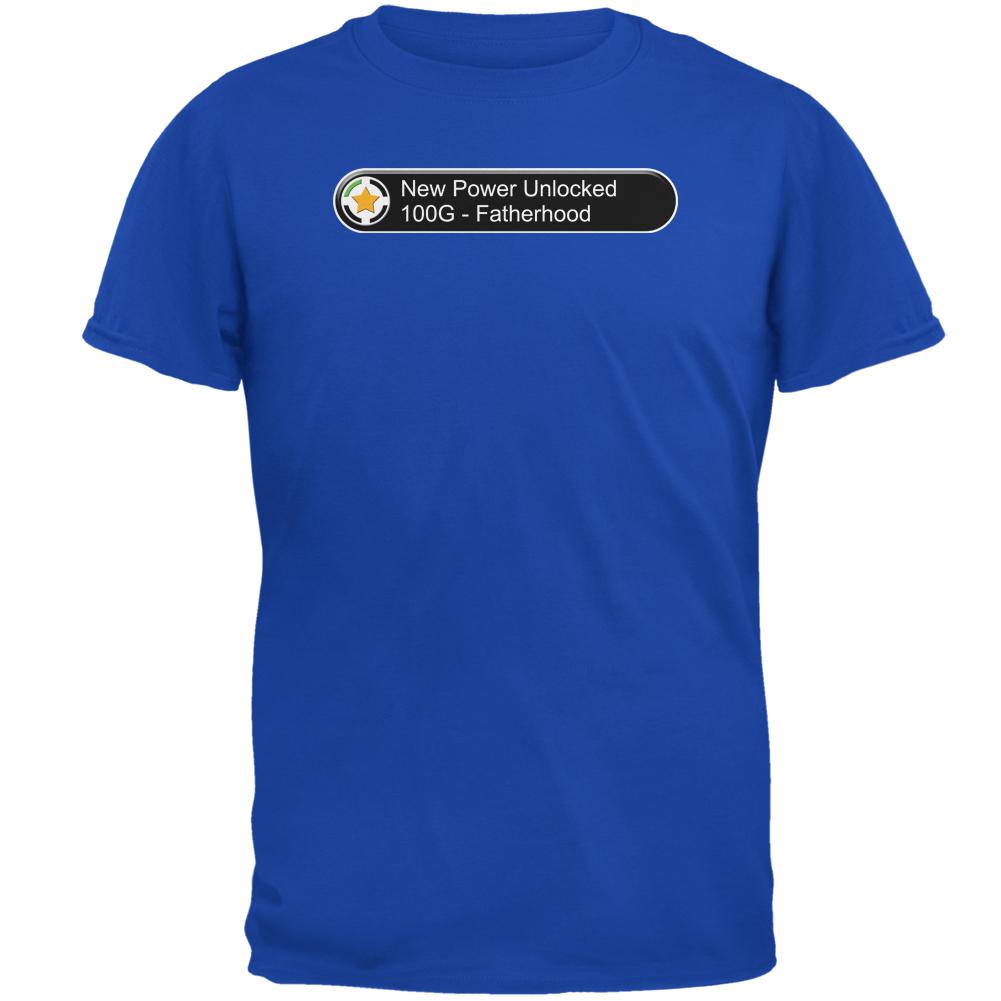 Father's Day New Power Fatherhood Funny Mens T Shirt Men's T-Shirts Old Glory 2XL Royal