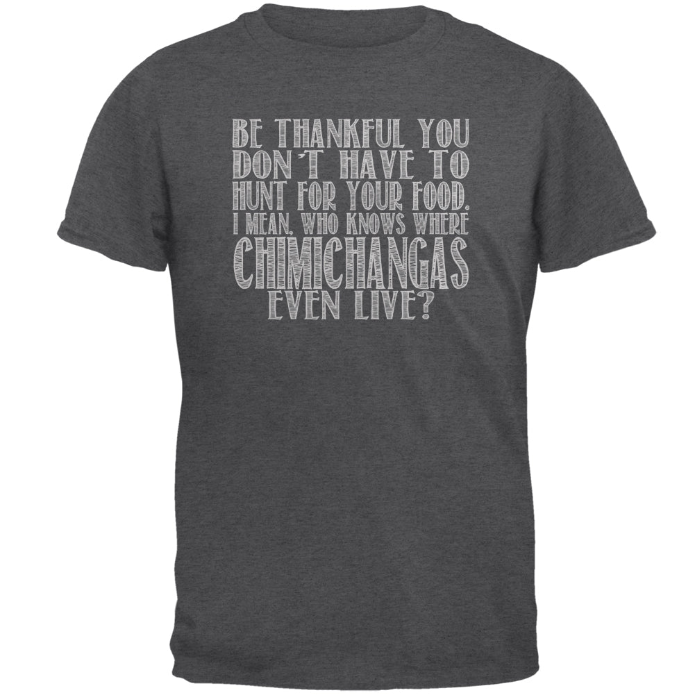 Hunt For Chimichangas Mens T Shirt Men's T-Shirts Old Glory 2XL Dark Heather
