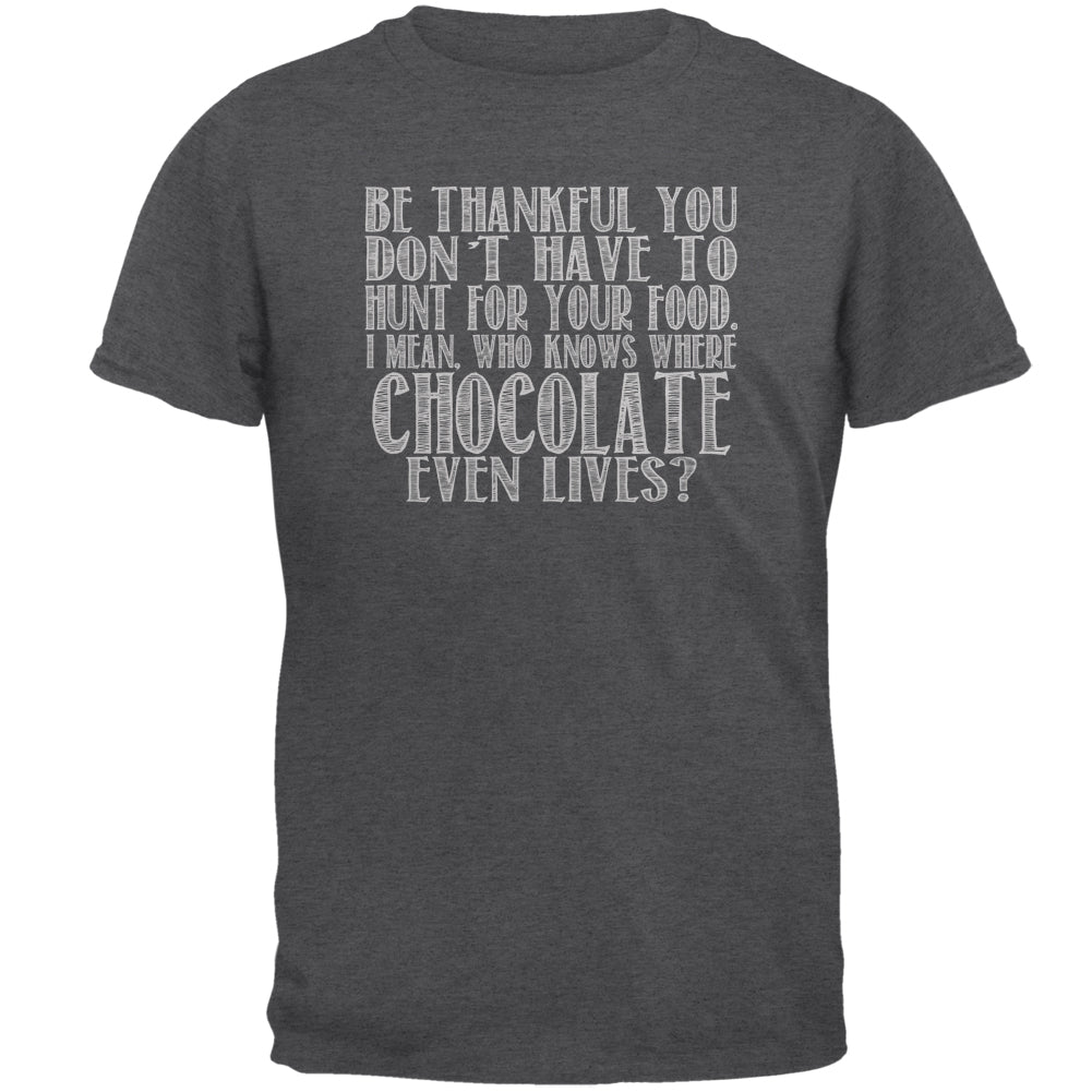 Hunt For Chocolate Mens T Shirt Men's T-Shirts Old Glory 2XL Dark Heather