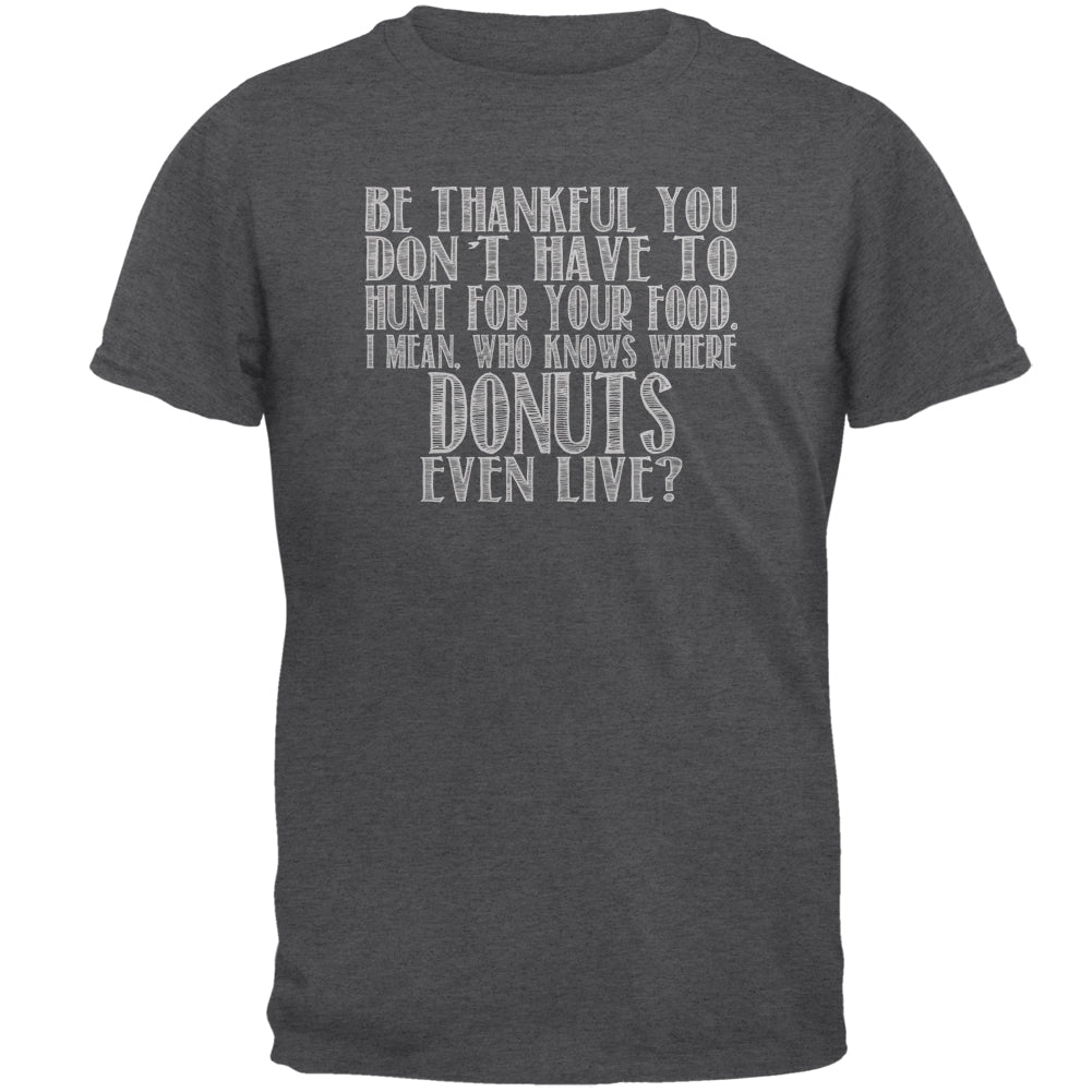 Hunt For Donuts Mens T Shirt Men's T-Shirts Old Glory 2XL Dark Heather