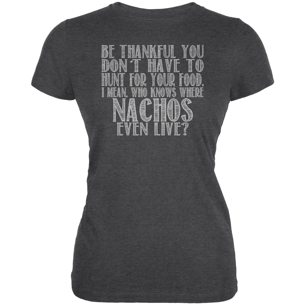 Hunt For Nachos Juniors Soft T Shirt Juniors T-Shirts Old Glory 2XL Deep Heather