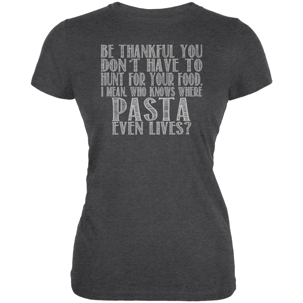 Hunt For Pasta Juniors Soft T Shirt Juniors T-Shirts Old Glory 2XL Deep Heather