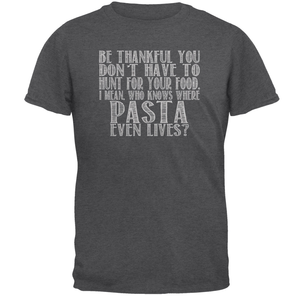 Hunt For Pasta Mens T Shirt Men's T-Shirts Old Glory 2XL Dark Heather