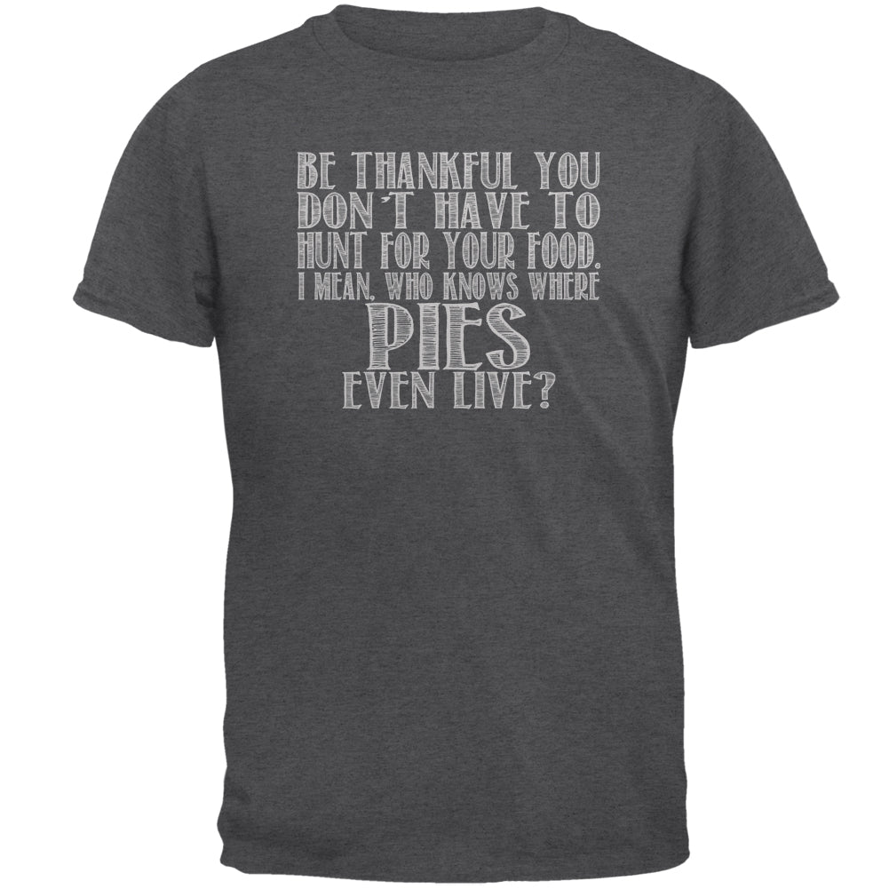 Hunt For Pies Mens T Shirt Men's T-Shirts Old Glory 2XL Dark Heather