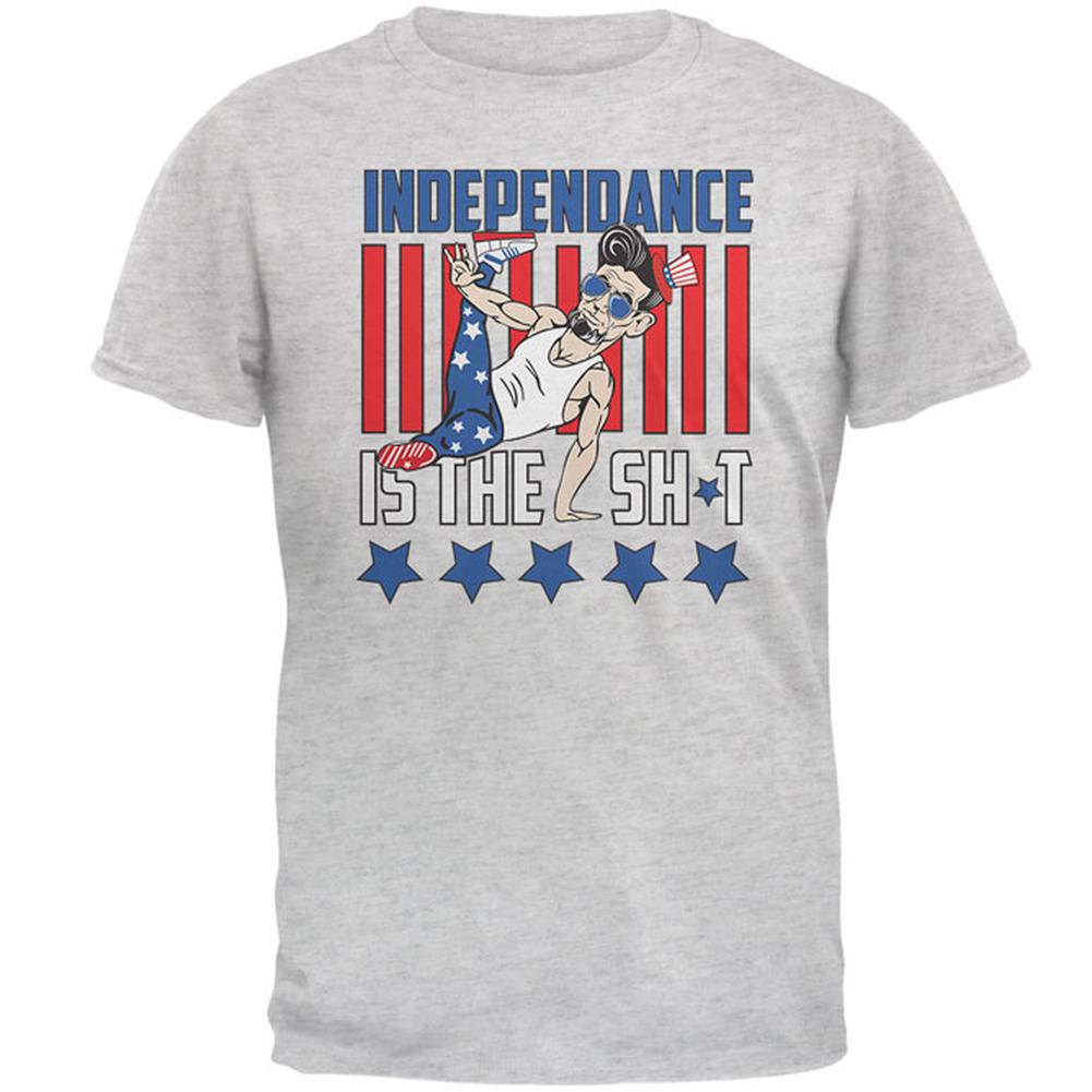 4th of July Independance Mens T Shirt Men's T-Shirts Old Glory 2XL Grey