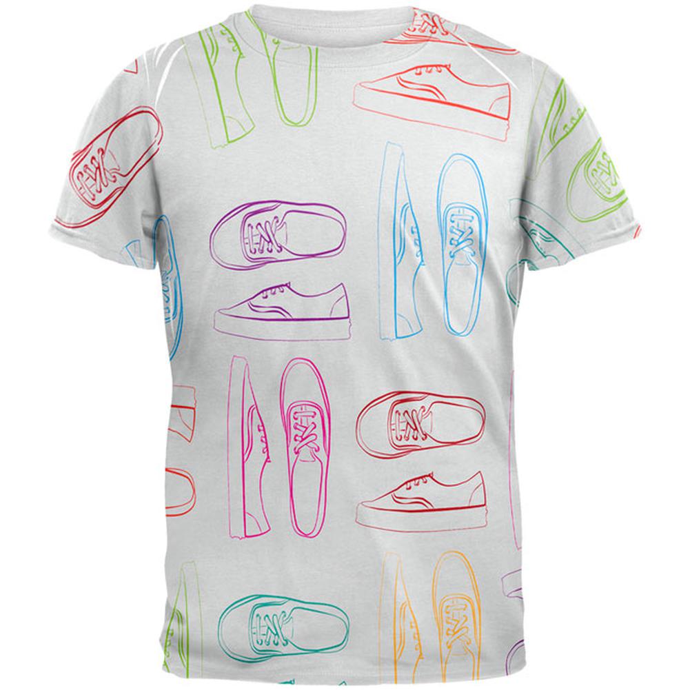 Rainbow Sneakers All Over Mens T Shirt Men's T-Shirts Old Glory 2XL Multi