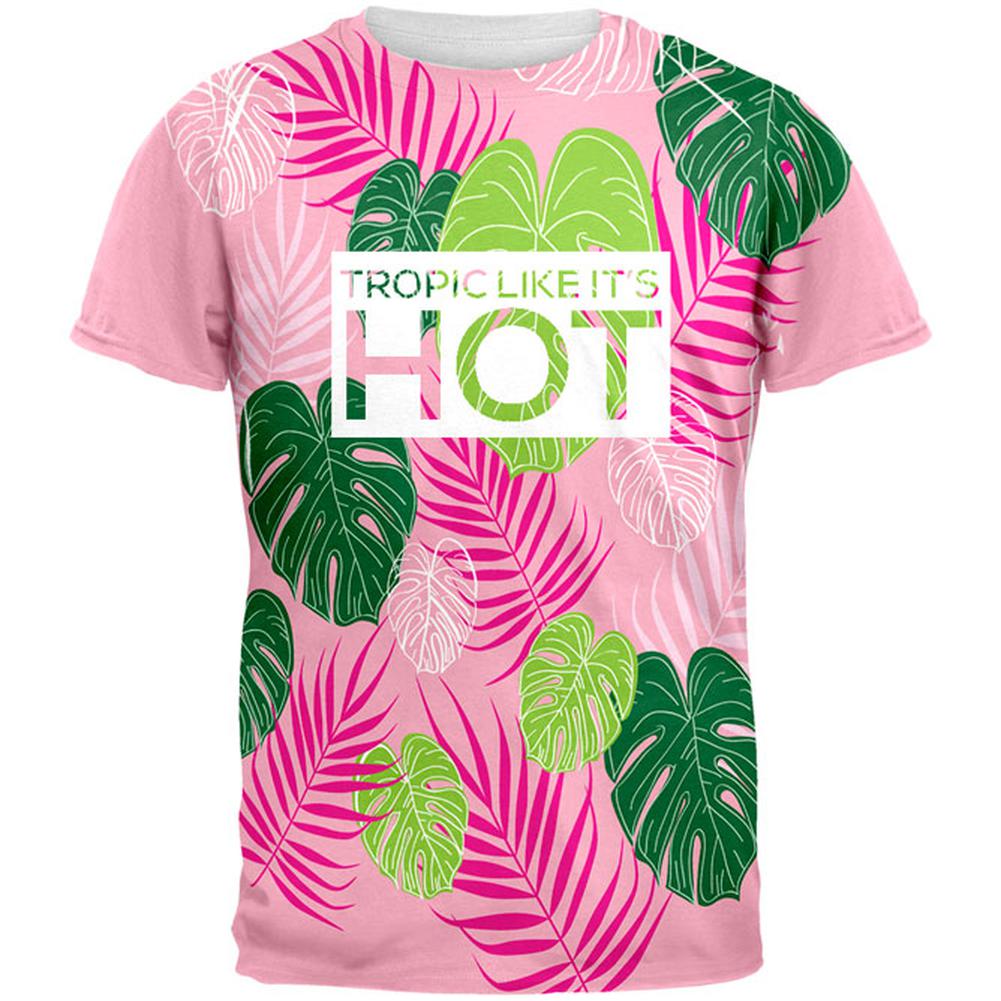 Tropic Like It's Hot All Over Mens T Shirt Men's T-Shirts Old Glory 2XL Multi