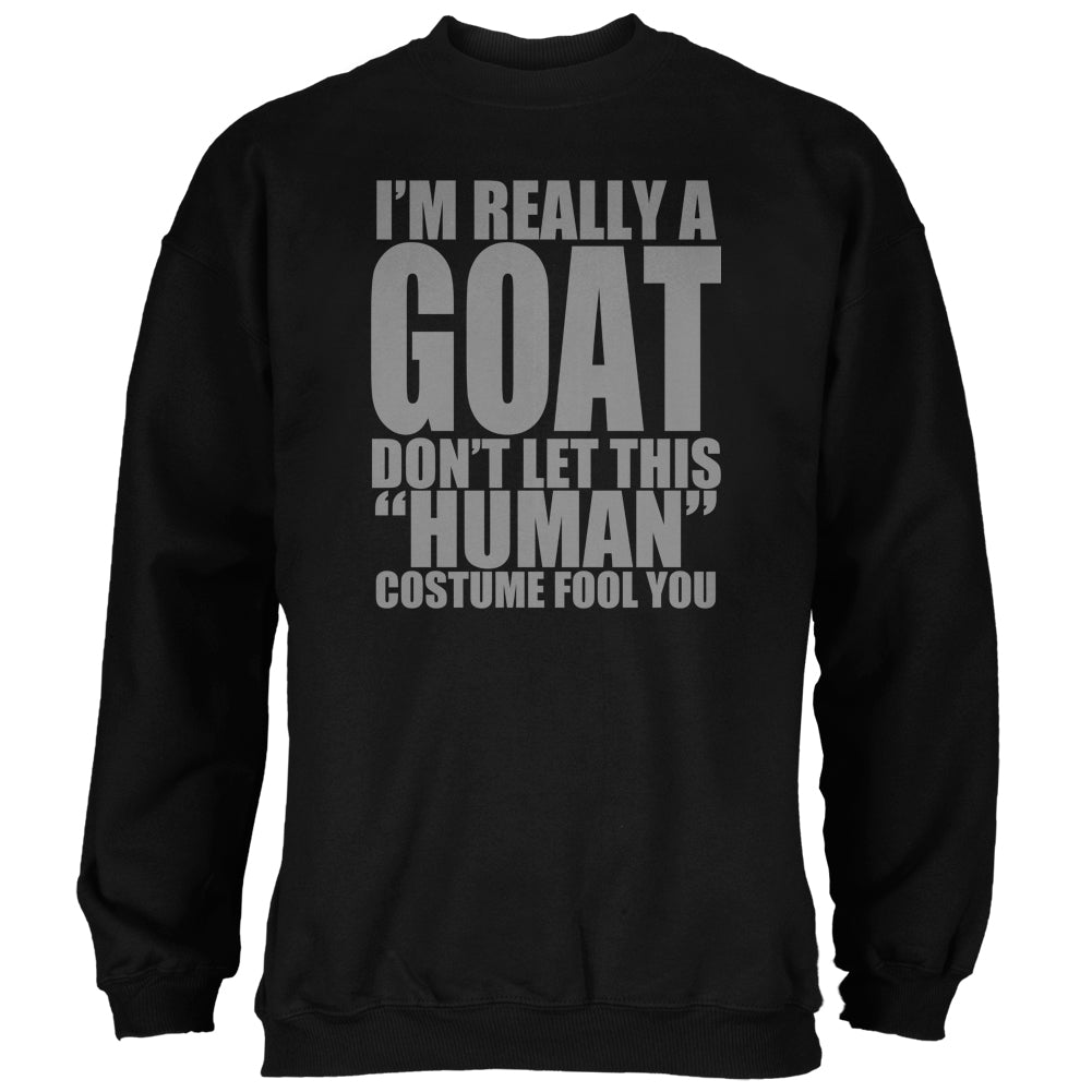 Halloween Human Goat Costume Mens Sweatshirt Men's Sweatshirts Old Glory 2XL Black