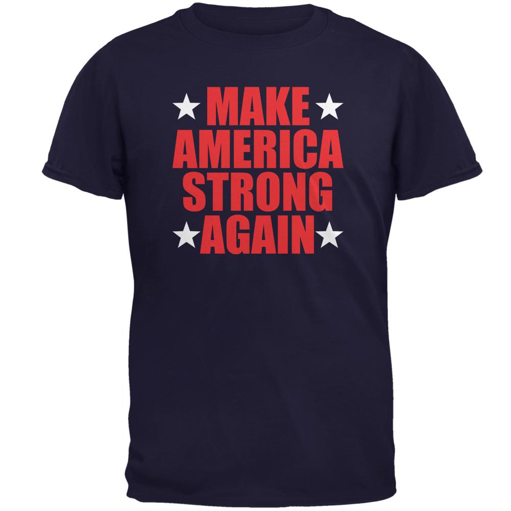 Election 2016 Make America Strong Again Mens T Shirt Men's T-Shirts Old Glory 2XL Navy