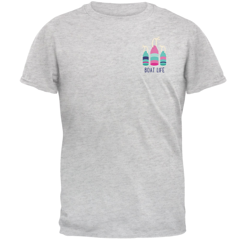 Summer Sun Whatever Floats Your Boat Bouys Mens T Shirt Men's T-Shirts Old Glory 2XL Light Heather Grey