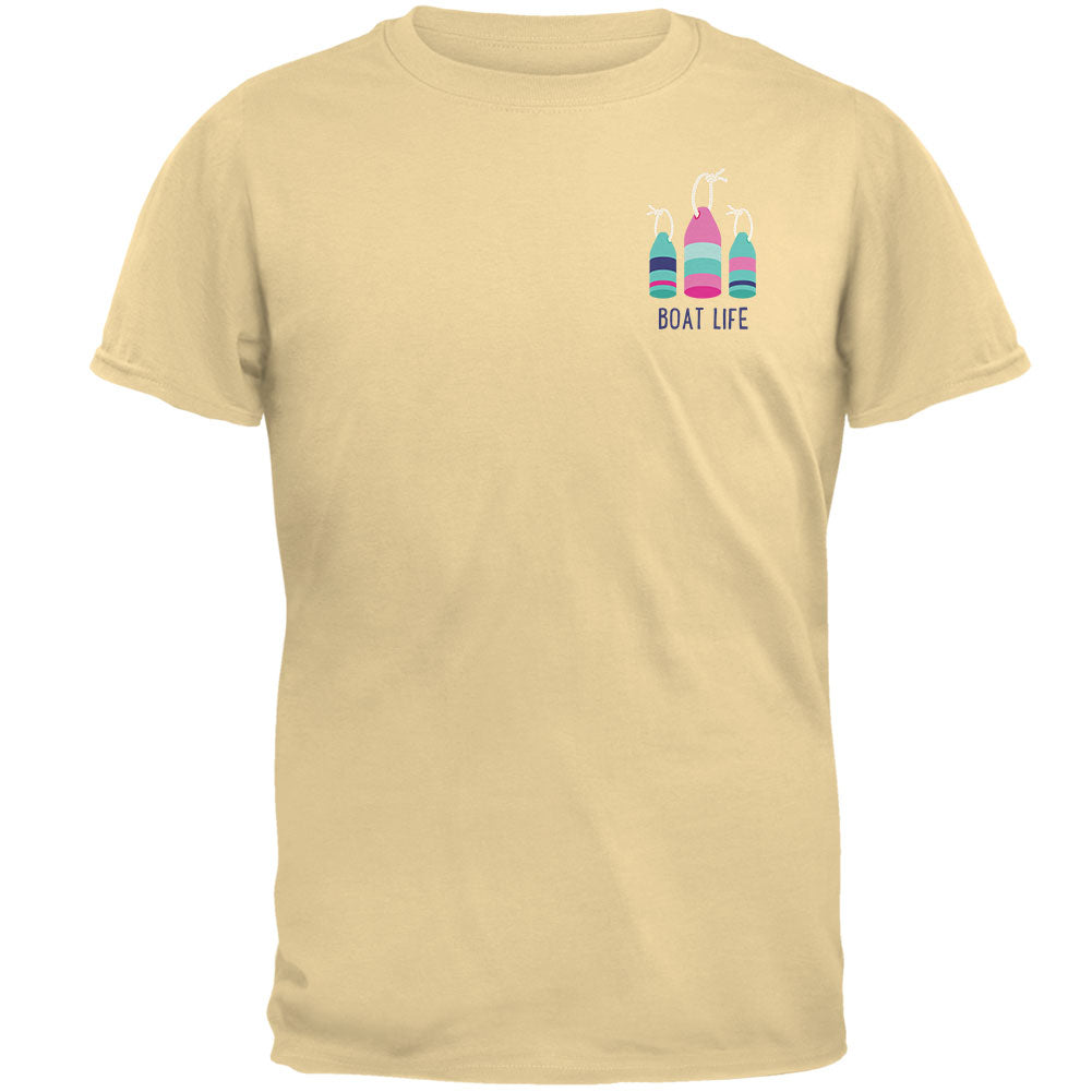 Summer Sun Whatever Floats Your Boat Bouys Mens T Shirt Men's T-Shirts Old Glory 2XL Yellow Haze