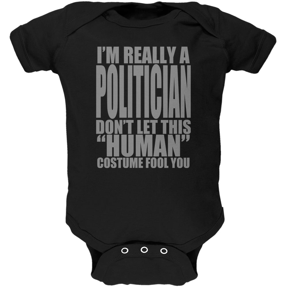Halloween Human Politician Costume Soft Baby One Piece Baby One Piece Old Glory 0-3M Black